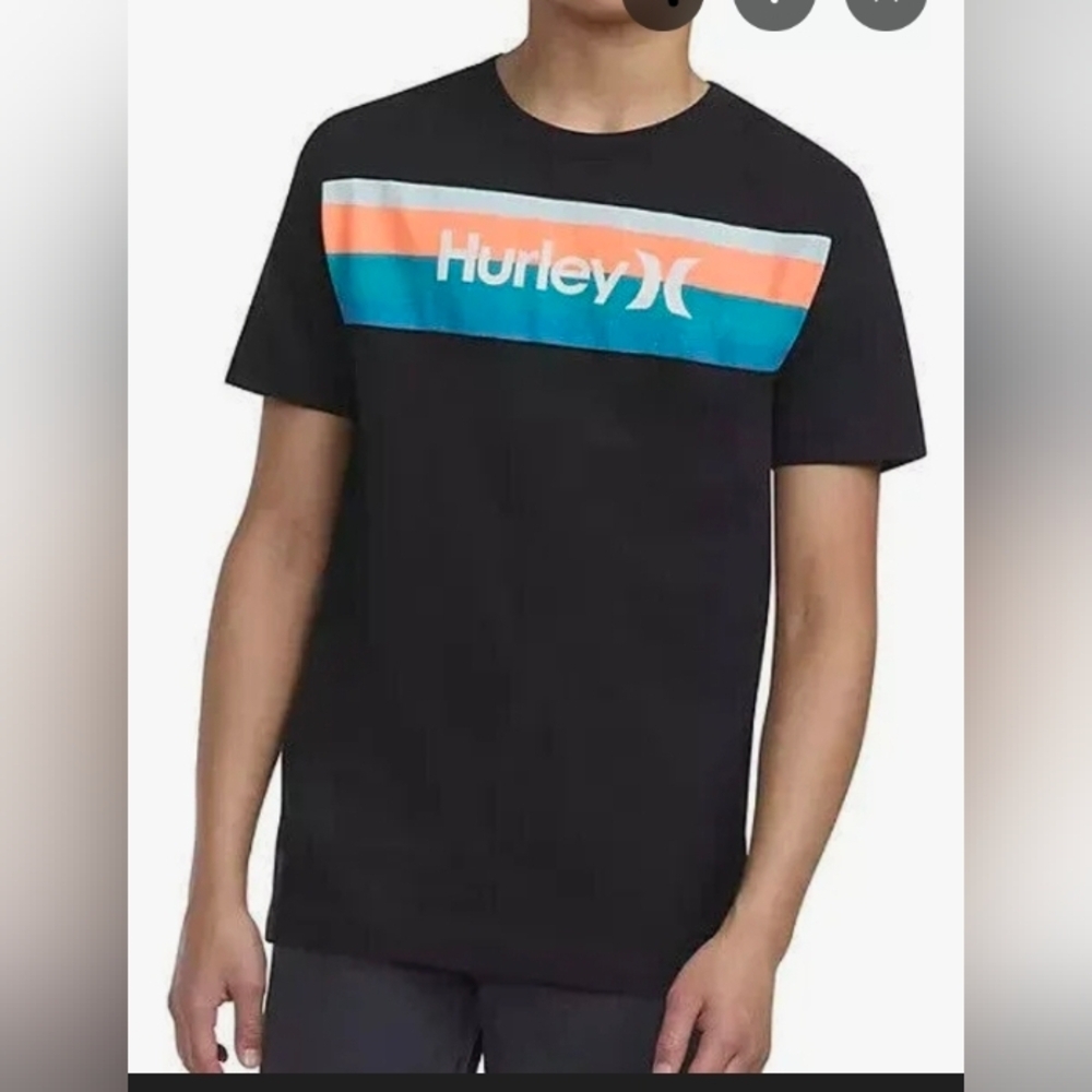 Hurley Boys Short Sleeve Graphic Tee Size L 10-12